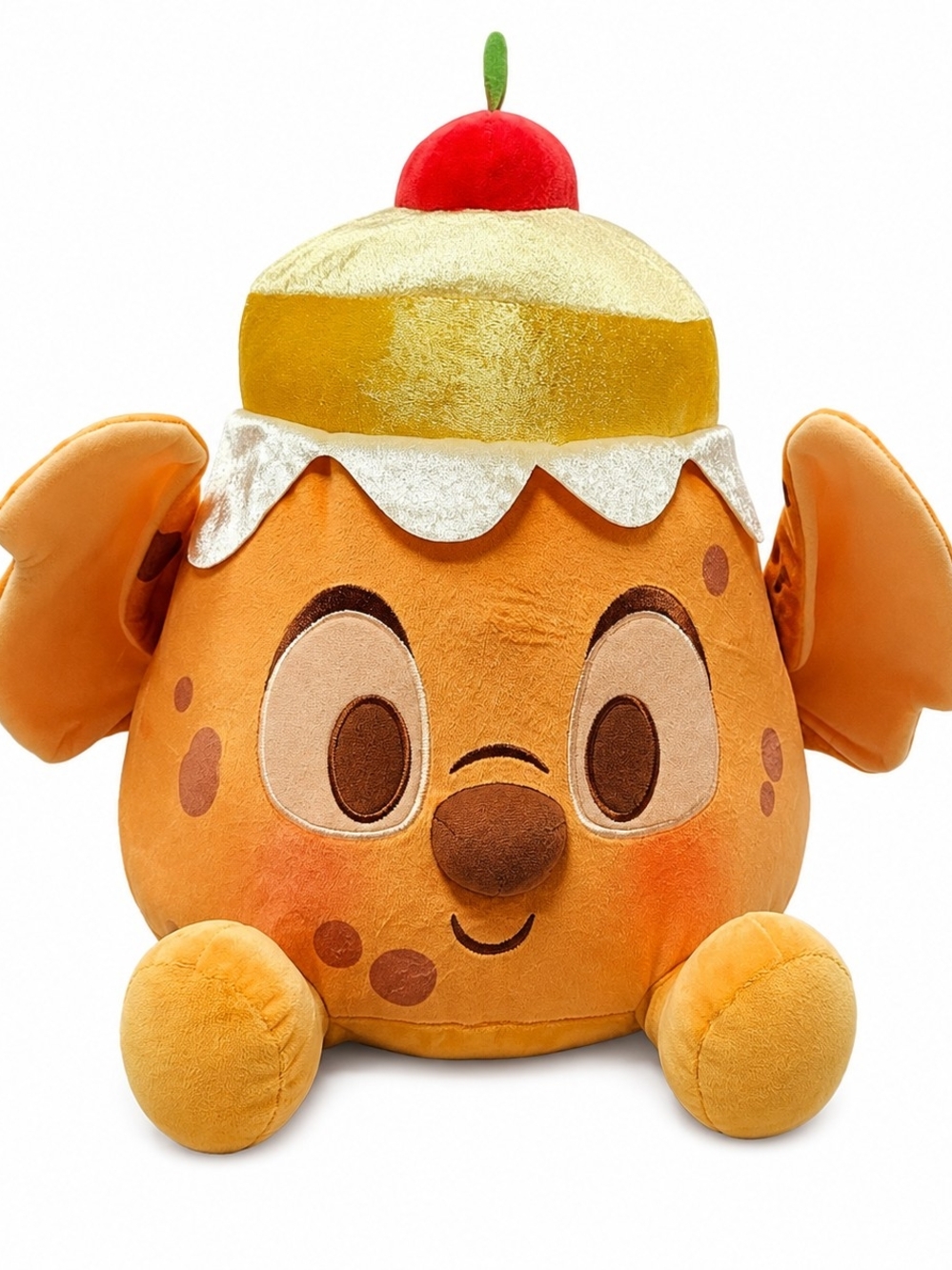 Disney Orange Dessert Pup Plush‎ with Red Cherry Accent